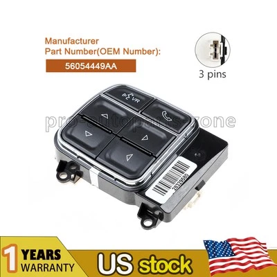 Interruptor de control del teléfono del volante 56054449AA para Ram 1500 2500 3500 2013-2019 Foto 1 de 4