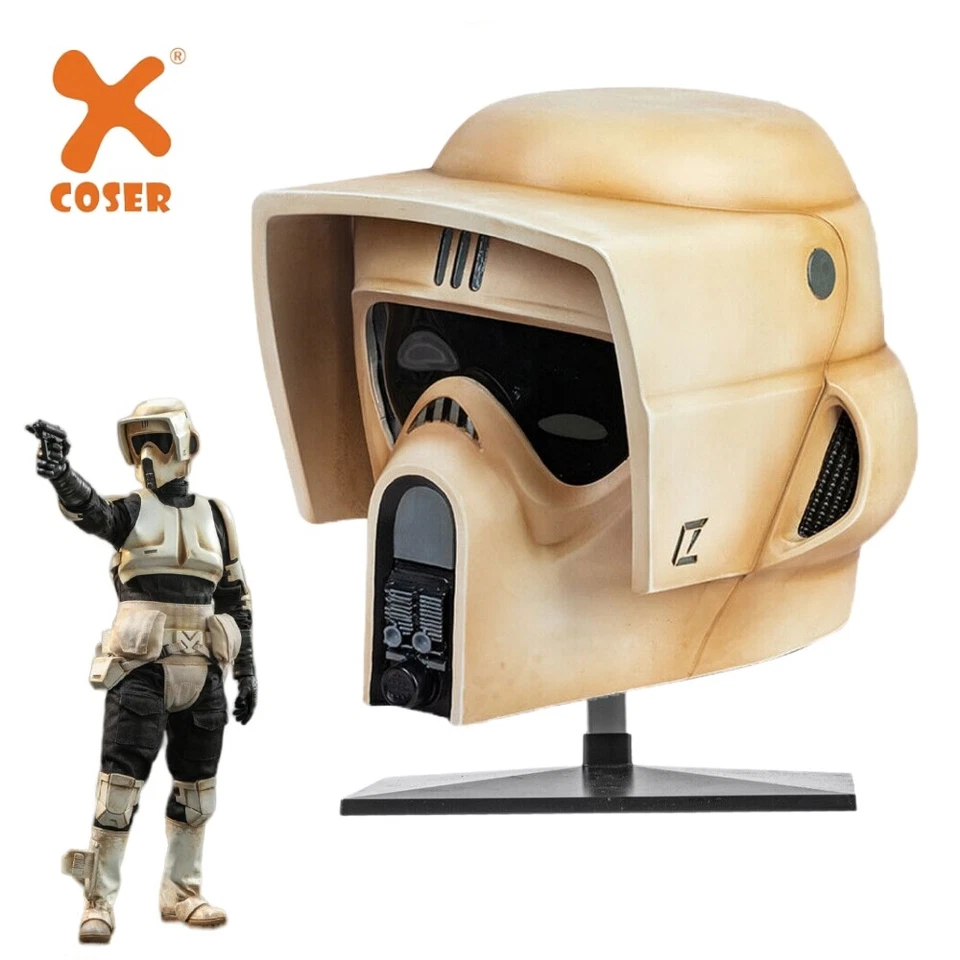 Xcoser 1:1 Imperial Scount Trooper Casco Cosplay Accesorios Resina Réplica Halloween Foto 1 de 4