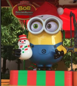 MINION Popcorn Bucket Basket Limited Universal Studios Japan USJ Christmas 2017 - Picture 1 of 6