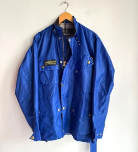 Barbour International Blue Men's Jacket M - Picture 1 of 7