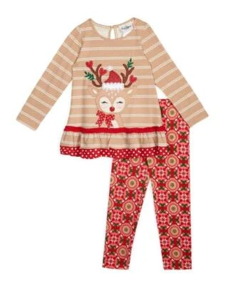 EDICIONES RARAS Conjunto de 7 Leggings con Apliques de Reno de Navidad para Niñas NUEVO CON ETIQUETAS $64 Foto 1 de 2