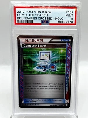 Computer Search 137/149 BW Boundaries Crossed Ace Spec Holo Pokemon Card PSA 9 - Image 1 of 2
