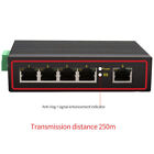 DIEWU-HUB Industrial TXE172 5  ports 10/100M switch signal VLAN  Controller NEW