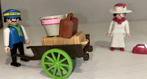 Playmobil 5503-Porter Damen Gepäckwagen - 1989 - Made in West Germany - SCHÖN! - Bild 1 von 5