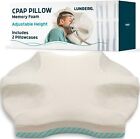 Lunderg CPAP Pillow for Side Sleepers - Includes 2 Pillowcases - BAD BOX