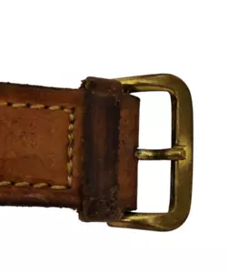 VINTAGE - 16 MM WIDTH - GOLD TONE WATCH STRAP PIN BUCKLE BRACELET BAND PART - Picture 1 of 3