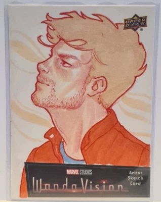 2022 Marvel Studios' WandaVision 1/1  Auto Sketch Artist Silvana Bossa - Image 1 of 2