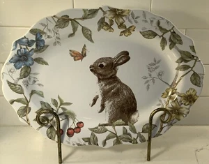 Pier 1 Sofie The Bunny Easter Serving Platter 14” X 10” - Picture 1 of 7