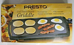 Presto Cool-Touch Elektrisch Schwarz 20"x10" Grillplatte Modell 07030 Neu in OVP - Bild 1 von 8
