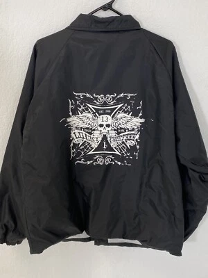 Vtg Lucky 13 Windbreaker Jacket Men’s L - Image 1 of 4