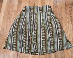 HAROLD'S 100% silk skirt with acetate lining size 6 Rodeo Cowgirl 2-step Praire - Picture 1 of 9