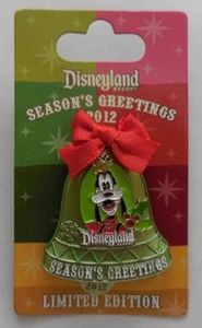 Disney Pin DLR 2012 Christmas Bell Ornament Goofy Pin LE1500 - Picture 1 of 4