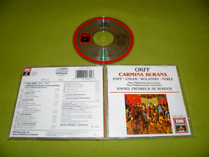 Orff - Carmina Burana / Lucia Popp / De Burgos - 1987 UK EMI Full Silver No IFPI