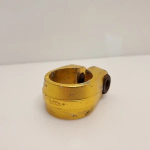 Vintage Suntour BMX Forged Seatpost Clamp 22.2 Gold Japan HTF - Picture 1 of 7
