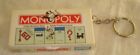 Monopoly Miniature Key Chain DOG & TOP HAT Tokens and 1 Die Hasbro 1998