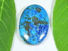 64Cts. Aa++ Natural Azurite Crystal Oval Cabochon Loose Gemstone 22X38x06 Mm W39