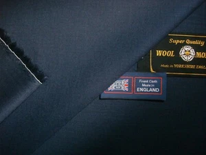 60% VERANO NIÑO MOHAIR Y 40% SUPER 120’s LANA TRAJE TELA HECHO EN INGLATERRA-3,4m - Imagen 1 de 10