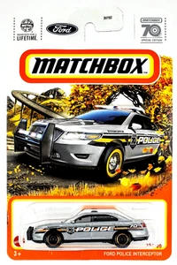 2023 Matchbox - Ford Police Interceptor 23/100 - Silver 70 Years (HKW90) - Picture 1 of 1