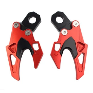 Paar CNC Hinten Rückseite Gabel Kette Einsteller für Honda CB650F 2014-2018 Rot - Bild 1 von 3