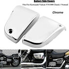 L&R Side Battery Fairing Covers For Kawasaki Vulcan VN1500 Classic /Nomad Chrome