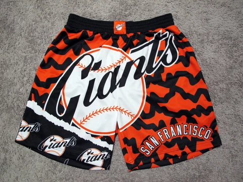 Mitchell & Ness San Francisco Giants Cooperstown Jumbotron Swingman Shorts sz XL Cover