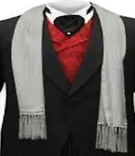 CJ Apparel Silver Grey Men's Solid Colour Nepalese Scarf Seconds Scarves **NEW**