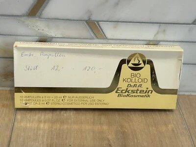 Ampolas Dr. R.A. Eckstein Bio Kosmetik Bio-Kollold Alemanha - Imagem 1 de 4