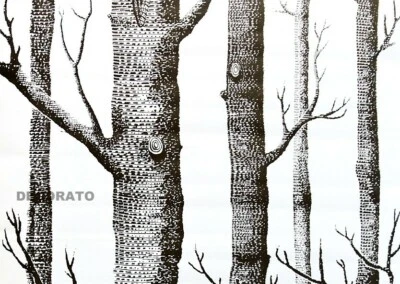 10M BLACK WHITE TREES FABLON SELF ADHESIVE WALLPAPER STICKY BACK PLASTIC UK - Image 1 of 4