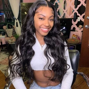 2023 new 13x6 HD Lace Front Human Hair Wig Body Wave Pre flocking 13x4 Lace - Bild 1 von 20