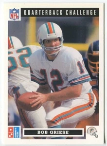1991 Upper Deck Domino's Quarterback Challenge #37 Bob Griese Miami Dolphins - Picture 1 of 2
