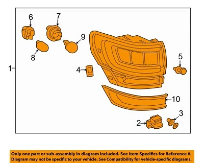 Conjunto de lámparas combinadas Chrysler OEM 14-20 Grand Cherokee 68110016AF Foto 1 de 2