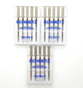 Agujas de coser universales Schmetz 130/705h 15x1 HAx1 talla 80/12 15 cada una - Imagen 1 de 1