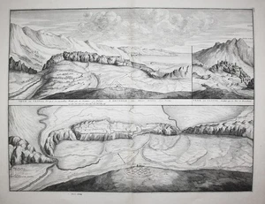 Klis Croatia Kroatien Hrvatska engraving Kupferstich map Blaeu Mortier 1724 - Picture 1 of 1
