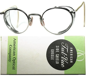 American Optical FUL-VUE Silver Eyeglasses 47□23 Made in USA with Box - Picture 1 of 4
