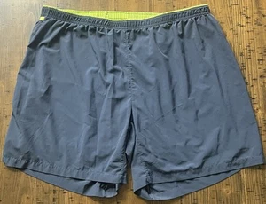 Brooks Shorts Herren XL grau 7" gefüttert sportlich Laufen Kordelzug Reißverschlusstasche - Bild 1 von 12