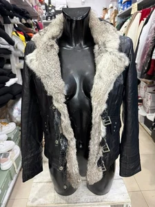 Wake Veste Véritable Cuir Femme Tgm Noir AM88 - Picture 1 of 9