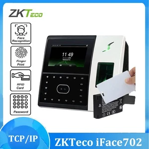 ZKTeco iFace702 Face Biometric Fingerprint Recognition Time Clock Access Control - Picture 1 of 16