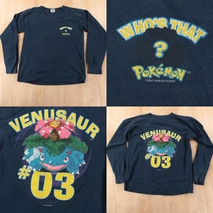 1999 POKEMON Who's That? Venusaur #03 t-shirt youth MEDIUM vtg 90s y2k nintendo - Picture 1 of 7