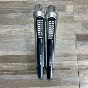 Magic Sing ED-11000 Karaoke 2 Mic Microphones - Both Mics ONLY - NO BASE - Picture 1 of 10