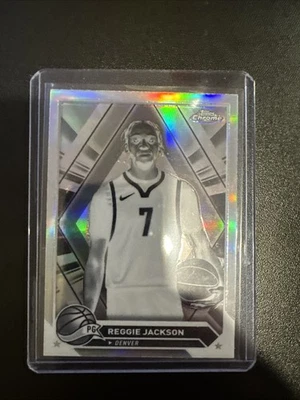 2024 Topps Chrome - Reggie Jackson #168 Negative - Denver Nuggets - Image 1 of 2