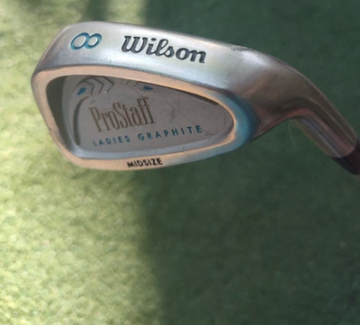 WILSON PROSTAFF MIDSIZE # 8 IRON RH 37" LADIES GRAPHITE SHAFT - GOOD CONDITION - Image 1 of 4