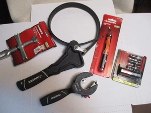 Husky Lot Ratcheting Tube Cutter, Couplers, Plug Wrench, Deburring, Strap Wrench - Picture 1 of 6
