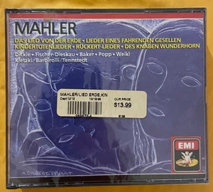 MAHLER - LIEDER; DAS LIED VON DER ERDE 2 CD NEW SEALED TENNSTEDT - Picture 1 of 3