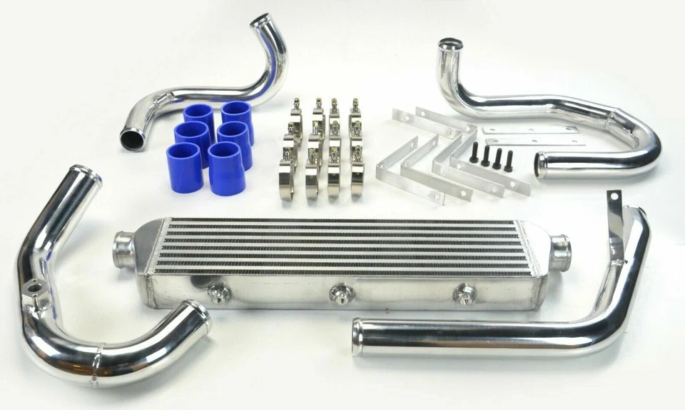 TURBO FRONT MOUNT INTERCOOLER KIT FOR VW GOLF MK4 AUDI A3 1.8T 20V BLUE - Image 1 of 1