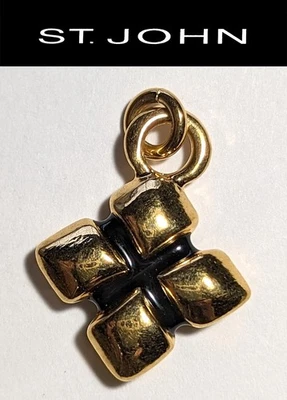 St John вязаные золотистые 4 листа клевер в форме молнии - Изображение 1 из 2