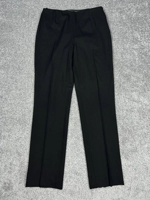 Ralph Lauren Black Label Dress Pants Womens 8 Black Wool Blend Straight Leg - Image 1 of 4