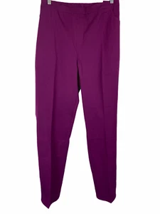 Isaac Mizrahi Tall 24/7 Stretch Slim Leg Pants with Pockets Vivid Plum 28WT Size - Picture 1 of 2