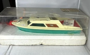 GEOBRA ST.TROPEZ YACHT ANTIQUE TOY 60'S, BATT.OP. VERY RARE, BOXED - Imagen 1 de 7
