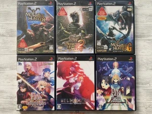SONY PS2 Monster Hunter 1 & 2 & G & Fate & Melty Blood set from Japan - Picture 1 of 14