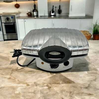 VillaWare UNO 2030 Two-way Indoor Grill With Steam Tested Working Clean - Image 1 of 4